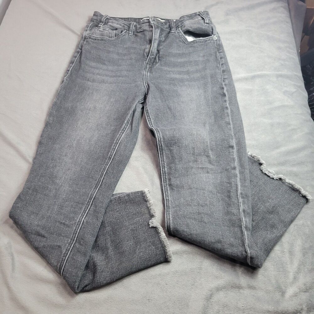 Rock&Roll Jeans Women Size 29 Black High Rise Stretch 27 Inseam Straight Cropped